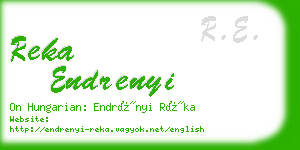 reka endrenyi business card